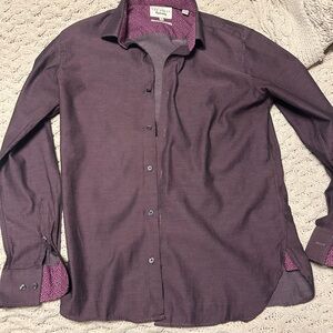 Ted Baker Deep Purple Men's Button Down Shirt